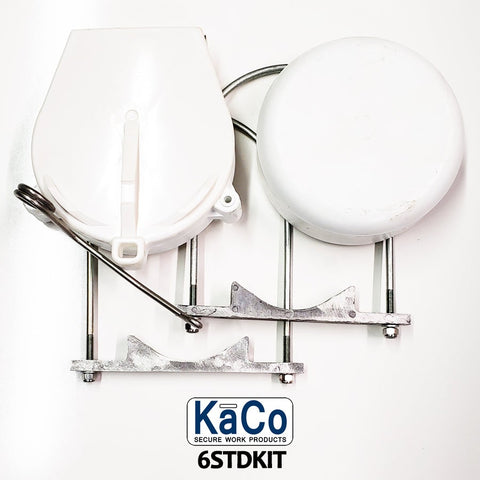Complete 4" 6" PVC Door Kit PVC Door -  PVC End Cap & U-Bolt & Harness Hardware.