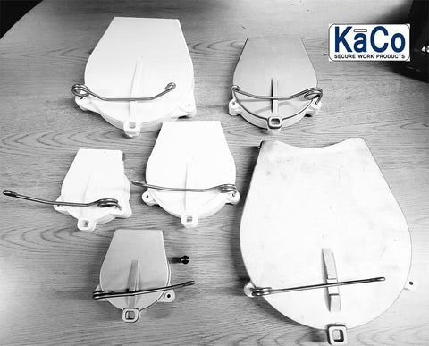 8" PVC Dual Door Kit - Heavy Duty U-Bolt Hardware & Mount Saddle